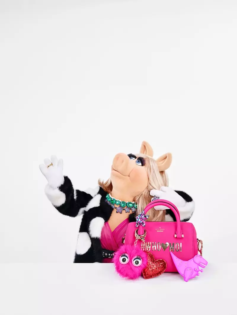 Miss Piggy joue dans la campagne Holiday 2016 de Kate Spade