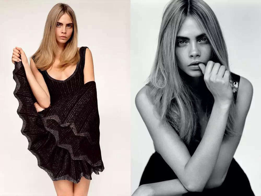 Cara Delevingne kwadoro Alasdair McLellan na ụlọ ọrụ #6