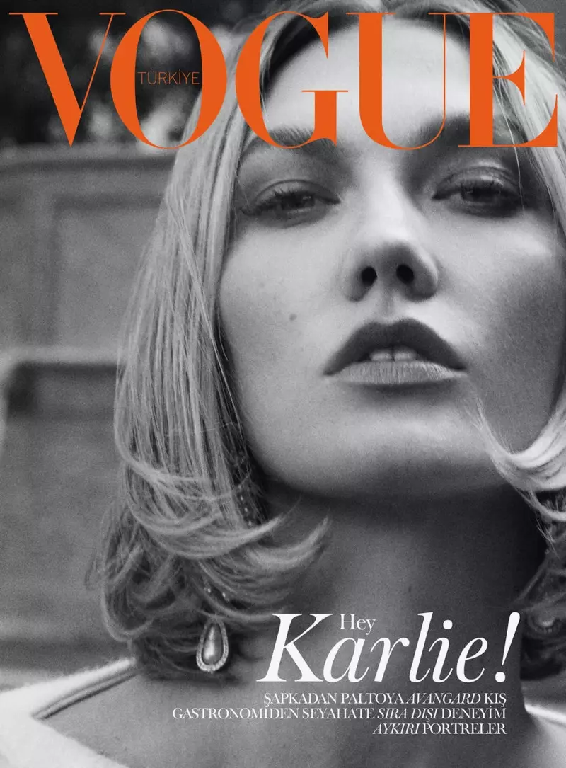 Karlie Kloss-ը մոդելավորում է աշնանային վերնազգեստ Vogue Turkey-ի համար