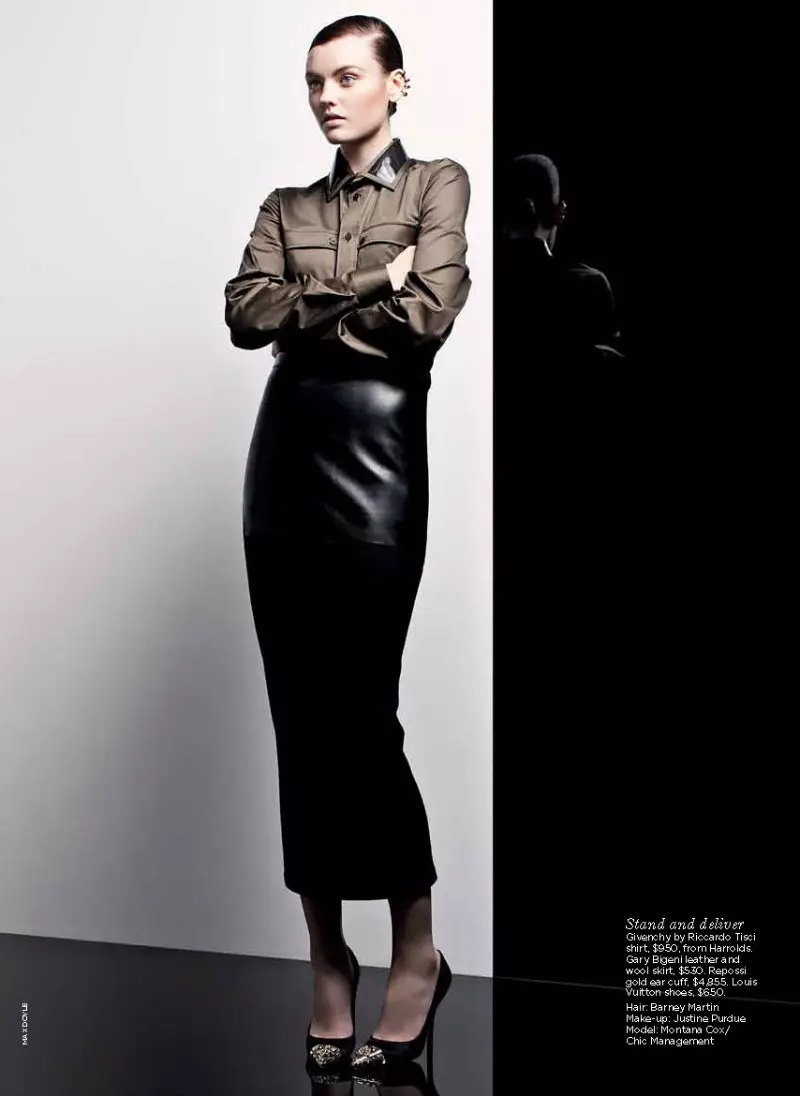 Montana Cox est Strictly Sophisticated dans Vogue Australia de juillet, sous l'objectif de Max Doyle