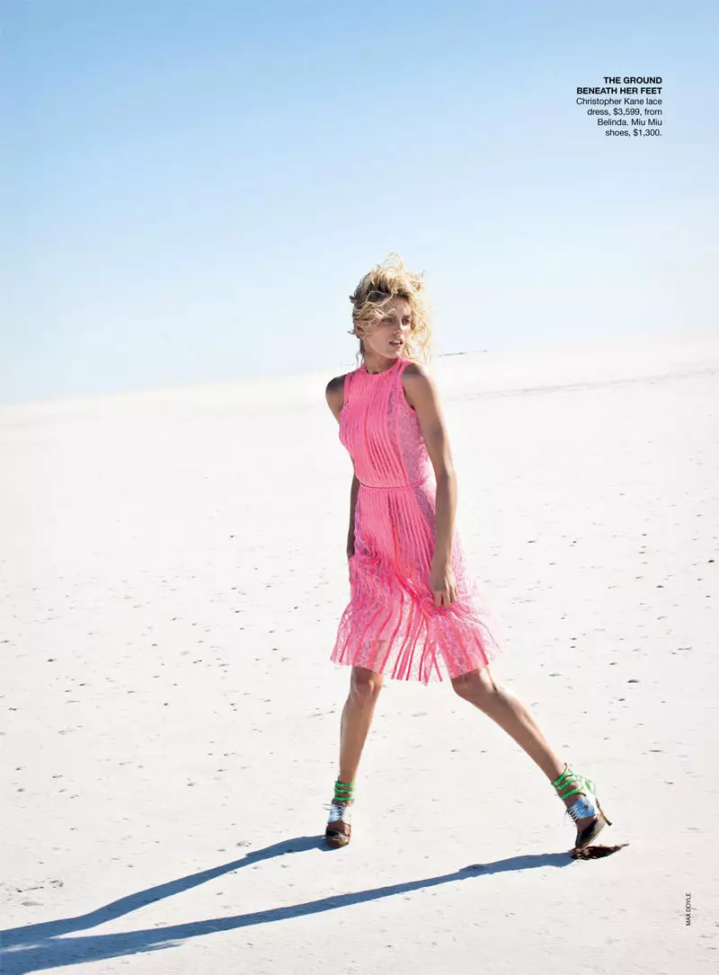 Anja Rubik Vogue Australiarako 2011ko apirila Max Doyleren eskutik