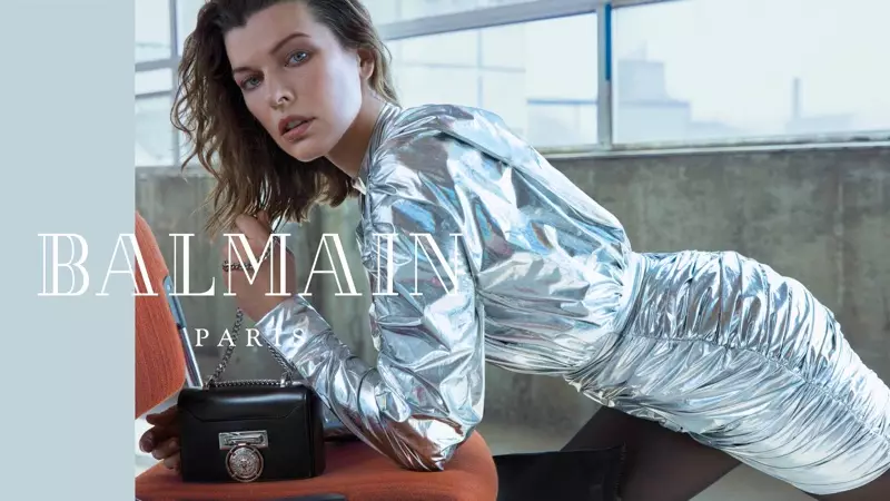 Milla Jovovich ĉefrolas en la kampanjo aŭtuno-vintra 2018 de Balmain