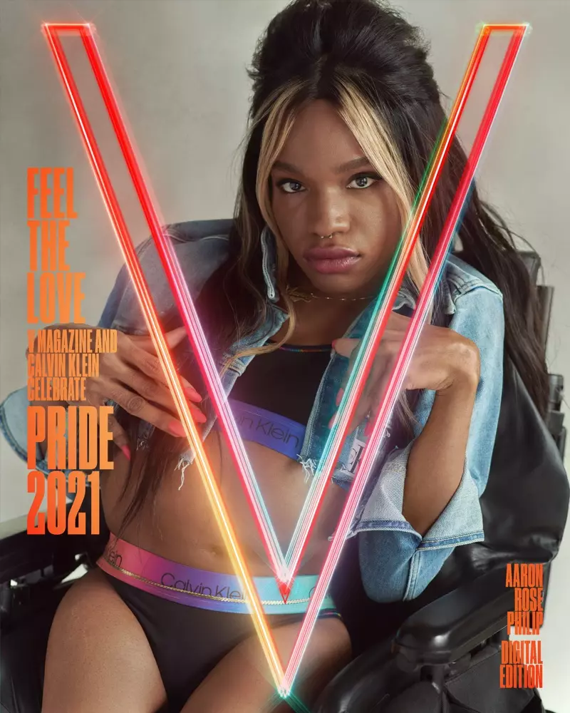 Аарон Роуз Филипп V сэтгүүлийн Pride Digital 2021 нүүрэнд.