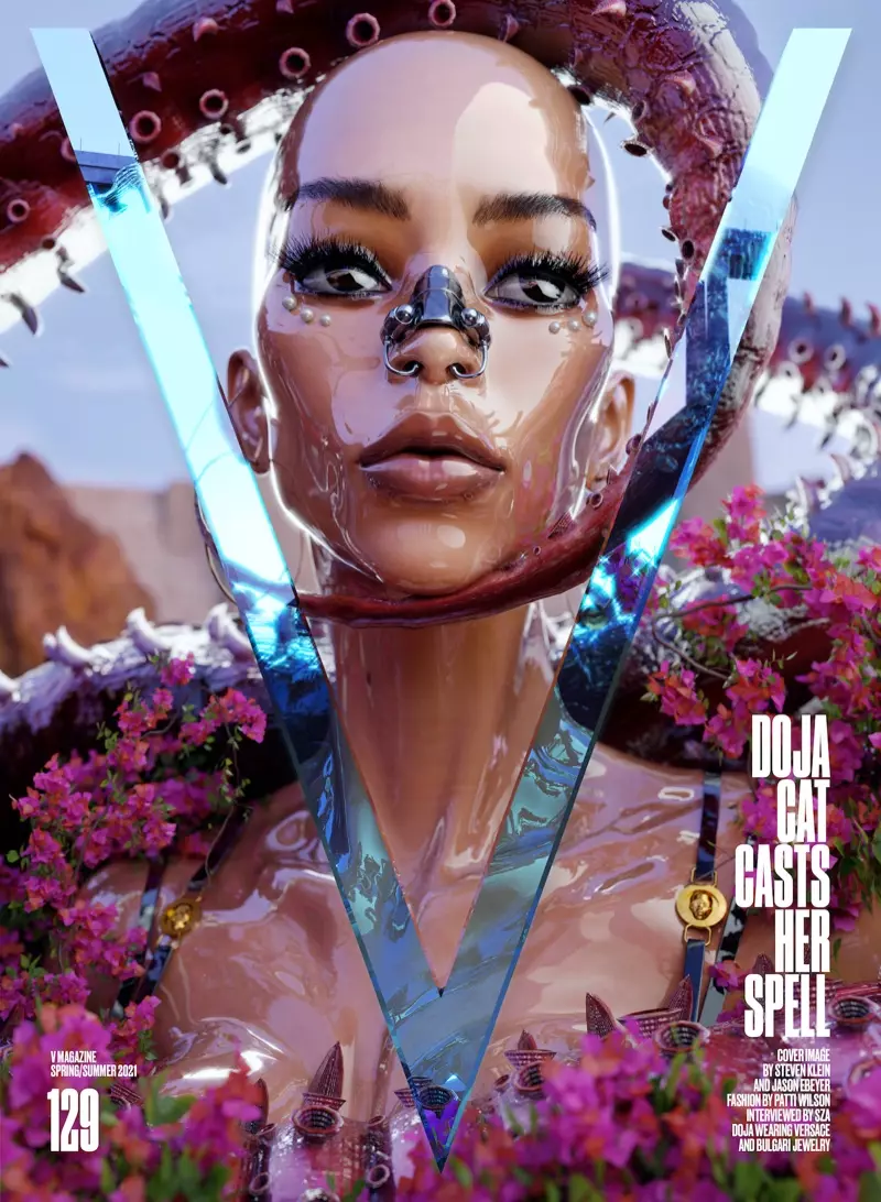 Doja Cat di Majalah V #129 Sampul Musim Semi/Musim Panas 2021