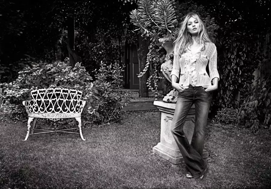 Kate Moss Mario Sorrenti tomonidan 2012 yil bahori Liu Jo kampaniyasi uchun