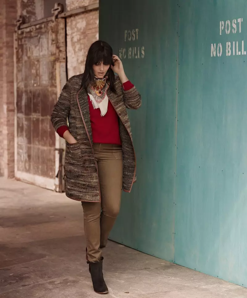 Candice Huffine membintangi katalog Violeta by Mango's winter 2015