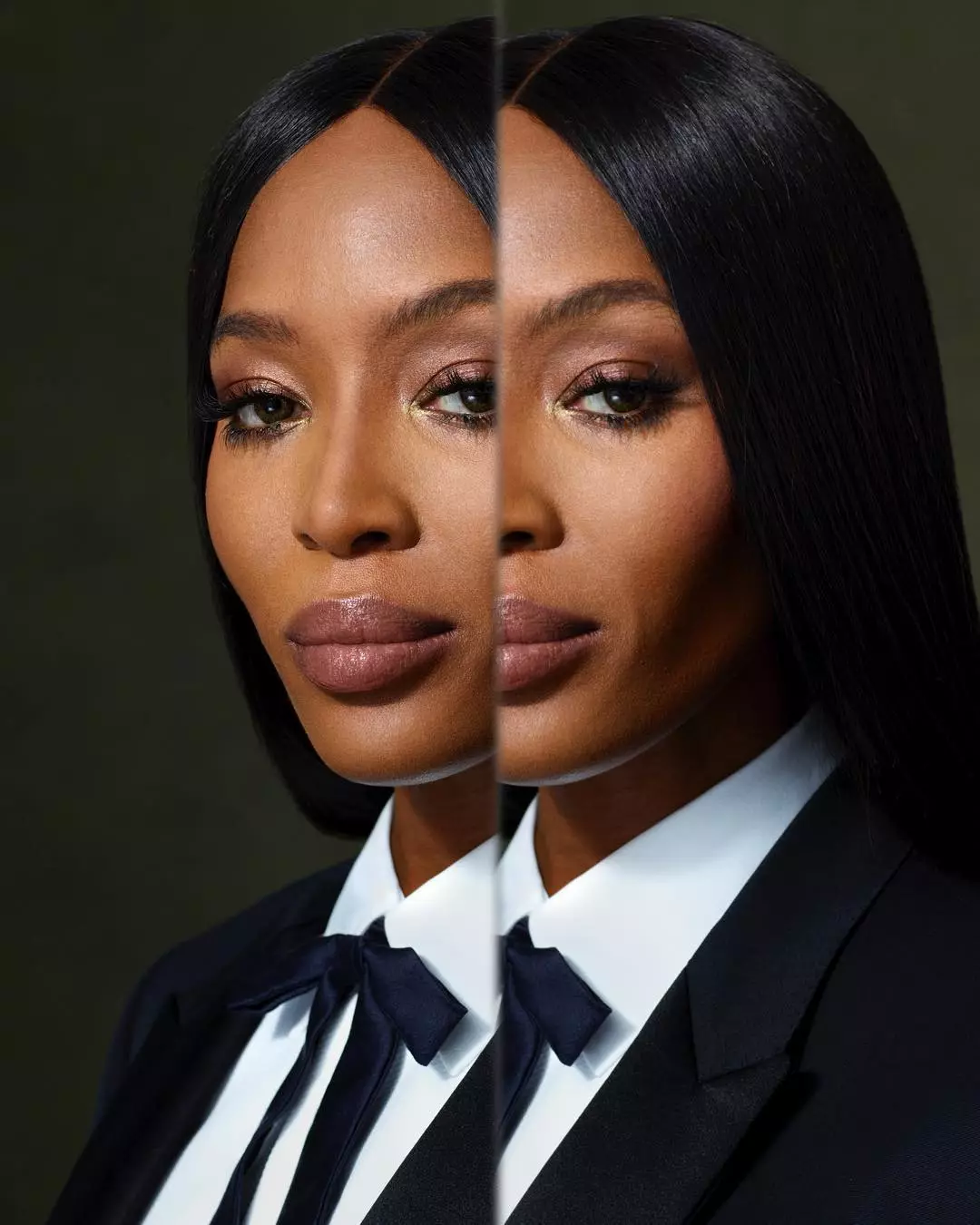 Naomi Campbell Portreto por Burberry