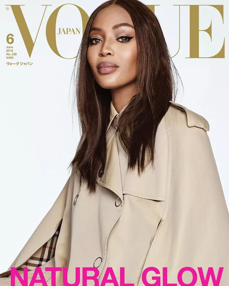 Naomi Campbell på Vogue Japan juni 2019 omslag