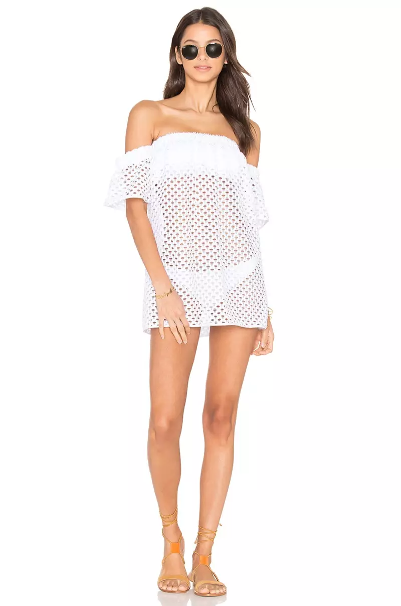 Milly Flutter Sleeve Cover Up $225, tersedia di REVOLVE