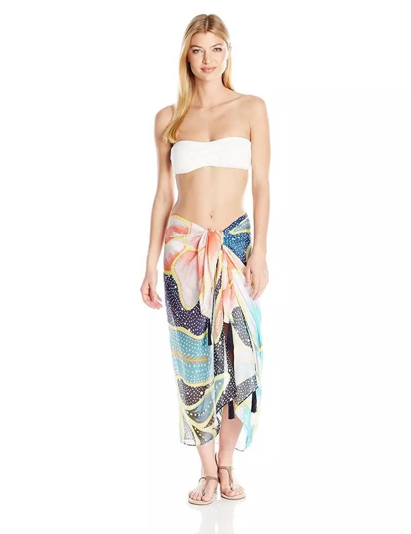 Mara Hoffman Arcadia Sarong Cover Up $79.99, ar gael yn Amazon