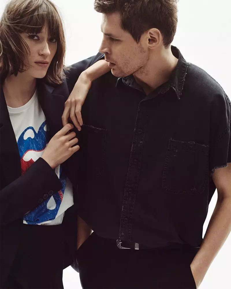 Zara spotlights stil rock and roll bil-merkanzija The Rolling Stones