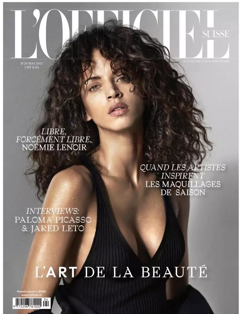 Noemie Lenoir poseeraa tyylikkäissä tyyleissä L'Officiel Switzerlandille