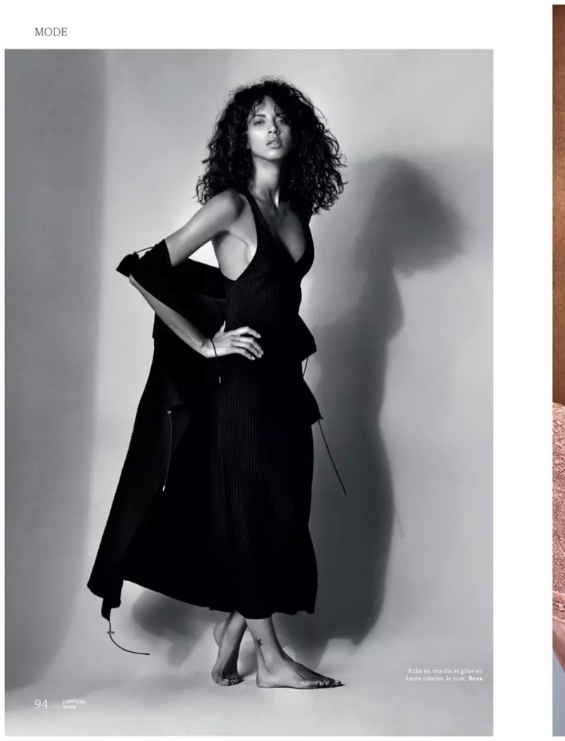 Noemie Lenoir 为 L'Officiel Switzerland 设计别致风格的造型