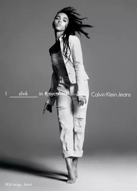 FKA Twigs mostra l'arte di posare nella nuova campagna di Calvin Klein Jeans