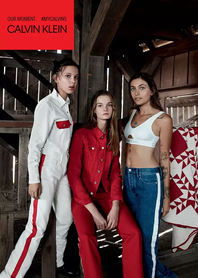 Millie Bobby Brown, Lulu Tenney e Paris Jackson estampam a campanha primavera-verão 2018 da Calvin Klein Jeans