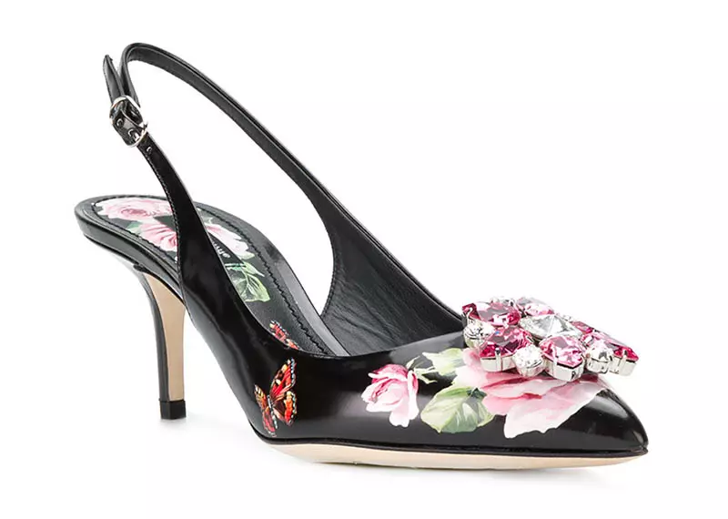 Туфли-лодочки Dolce & Gabbana Belucci Rose с ремешком на пятке $ 804