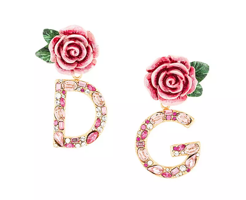 Dolce & Gabbana DG 로즈 드롭 이어링