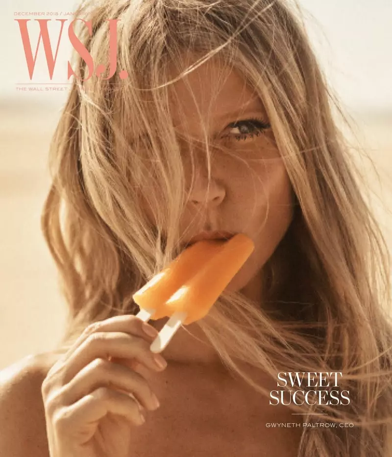 Gwyneth Paltrow sur WSJ. Revuo Decembro-januaro 2018.2019 Kovrilo