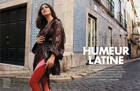 Monica Bellucci Poses in Chic Looks for ELLE France