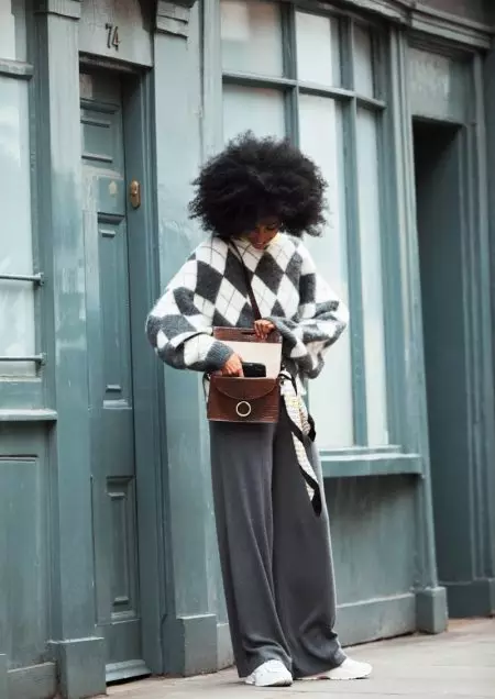 Julia Sarr-Jamois Wavala H&M x Pringle waku Scotland Chic Knits