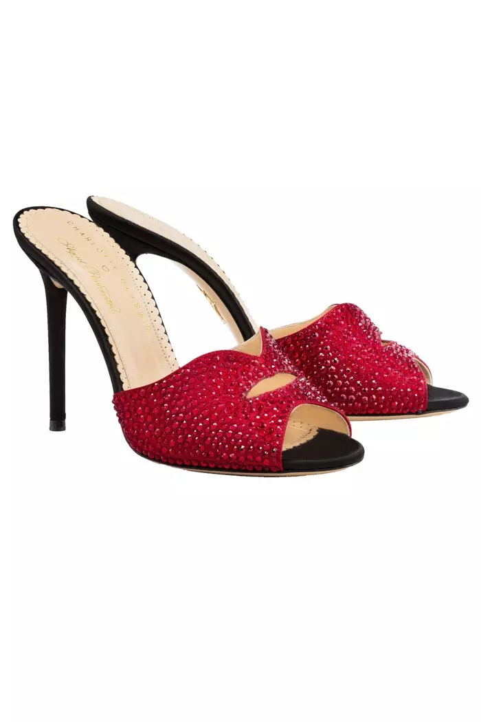 Charlotte Olympia x නියෝජිත Provocateur Red Sandals