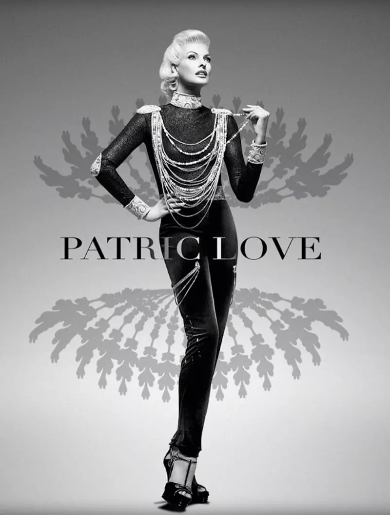 Linda Evangelista Bintang ing Kampanye Spring 2014 Patric Love