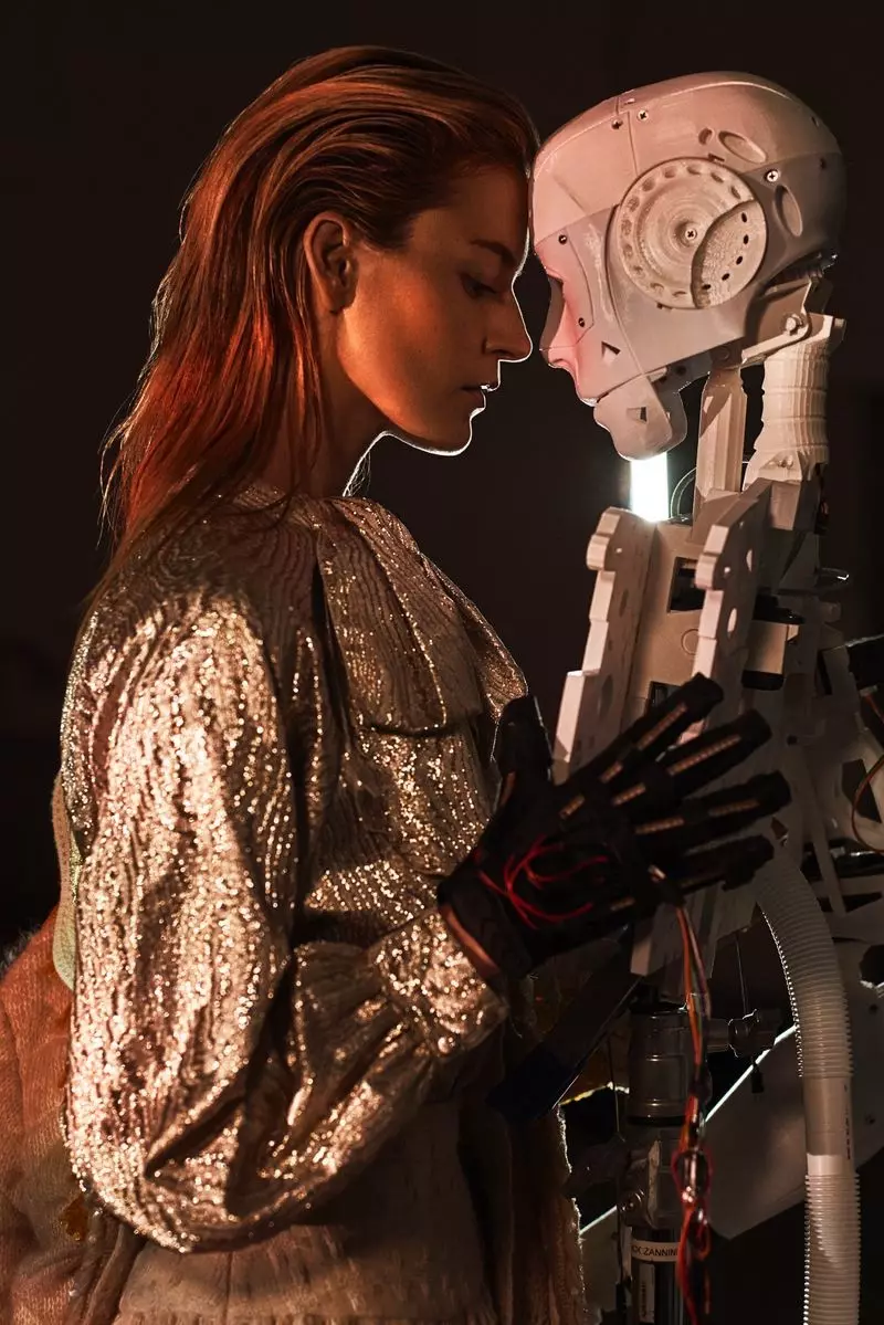 I-Martha Hunt Models Futuristic Fashion for Collectible Dry