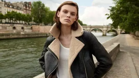 Cara Taylor Yifotoje muri Massimo Dutti's Classic Pre-Fall Reba