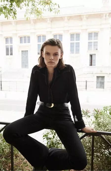 Cara Taylor pozează în look-urile clasice de dinainte de toamnă ale lui Massimo Dutti