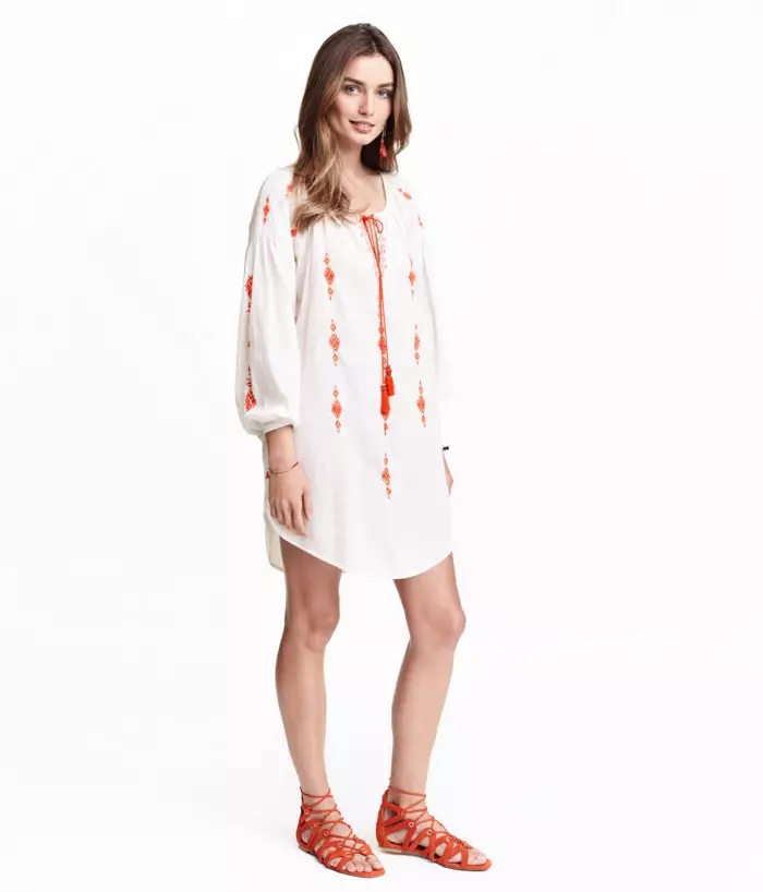 H&M Embroidered Tunic Pakéan