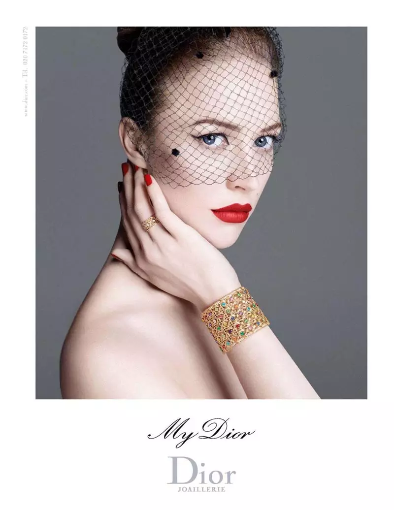 Raquel Zimmermann por "My Dior" Juvelarto 2012 Kampanjo de Steven Meisel