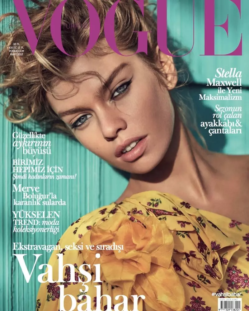 Stella Maxwell en Vogue Turkey marto 2017 Kovrilo