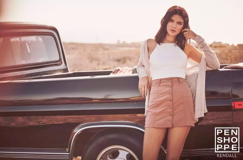 Kendall Jenner jwe nan kanpay prentan-ete 2017 Penshoppe a