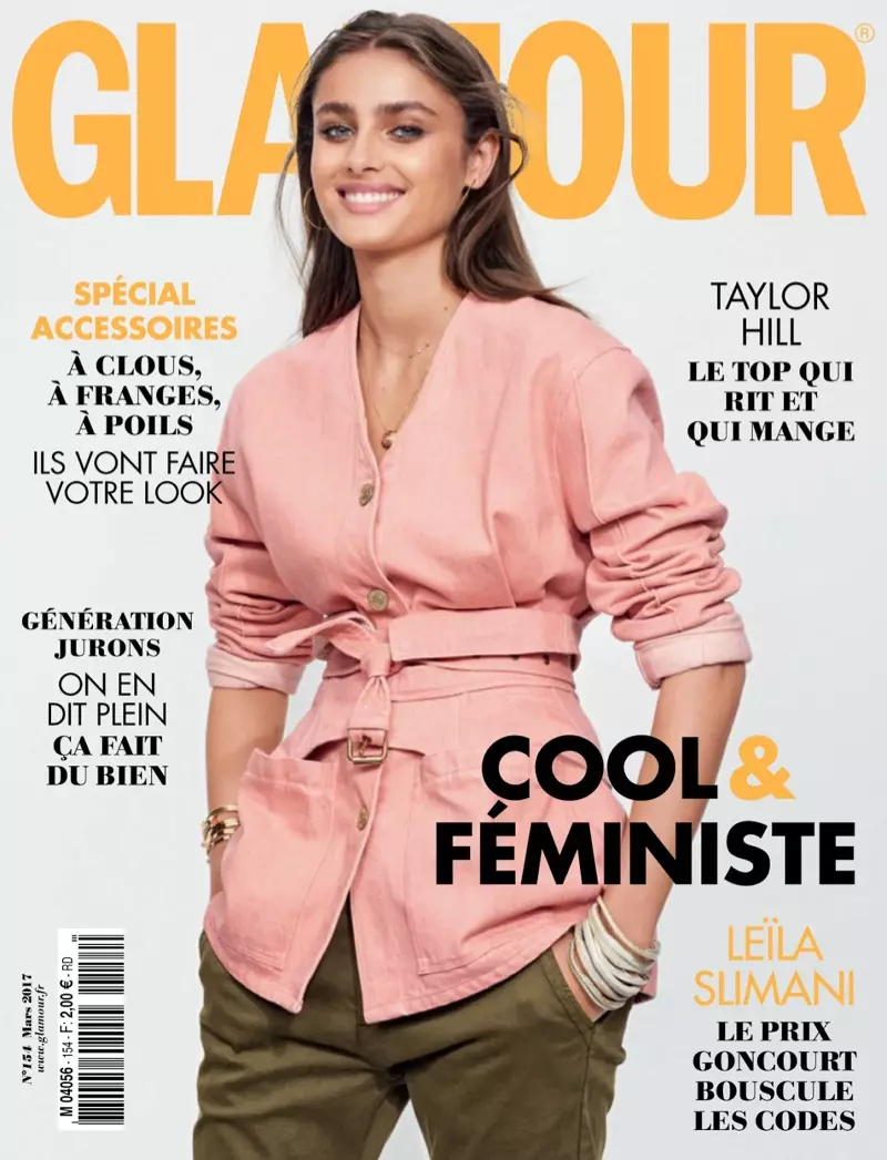 Taylor Hill ໃນ Glamour France ເດືອນມີນາ 2017 Cover