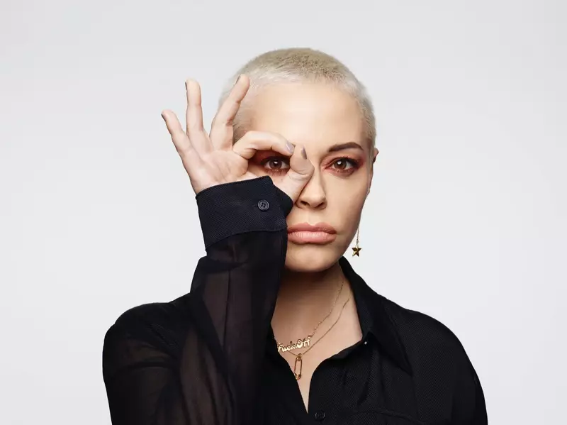 Rose McGowan poseert voor Hunger Magazine. Foto: Rankin