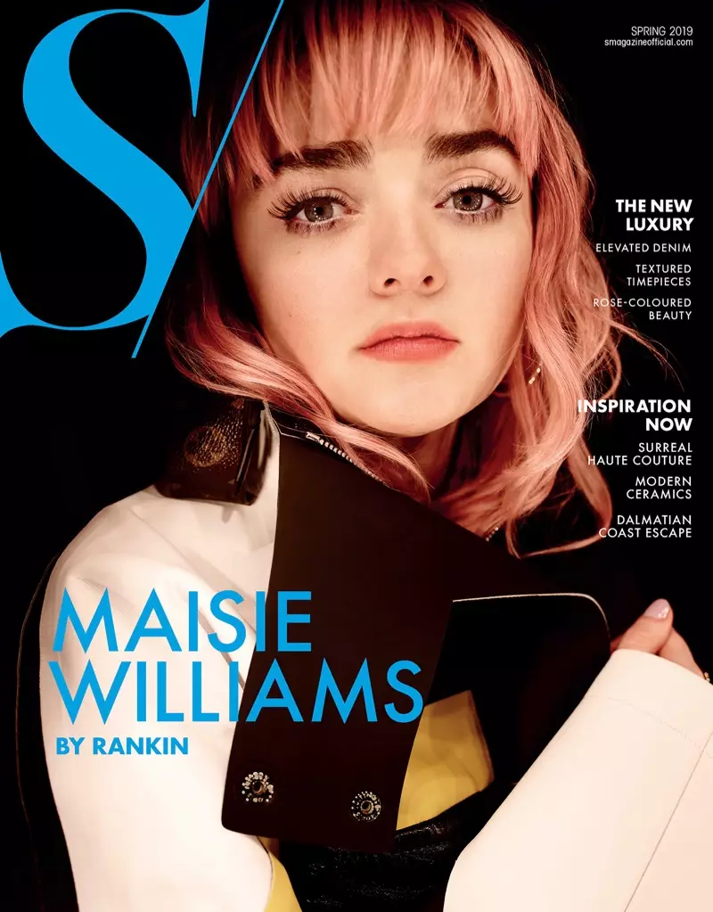 Maisie Williams 登上 S 雜誌 2019 年春季封面。照片：蘭金