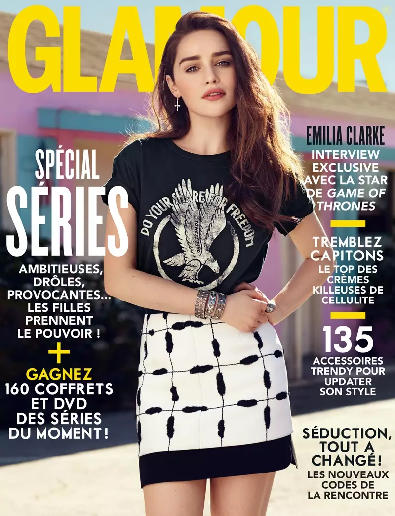 Emilia Clarke Tampak Fantastis di Glamour France Shoot oleh Jason Kim