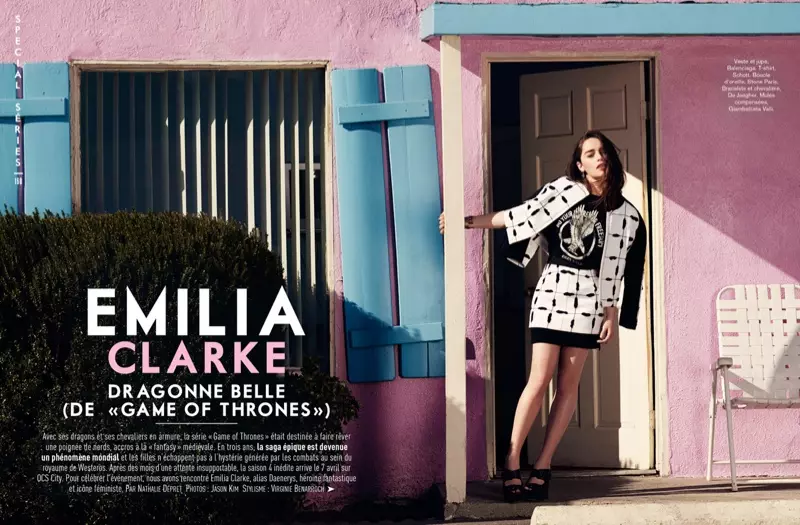 Emilia Clarke è fantastica in Glamour France Shoot di Jason Kim