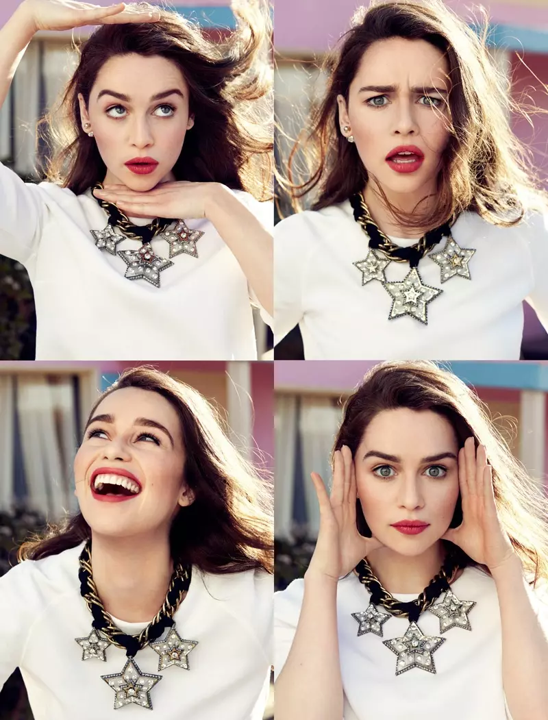 Emilia Clarke está fantástica em Glamour France Shoot de Jason Kim