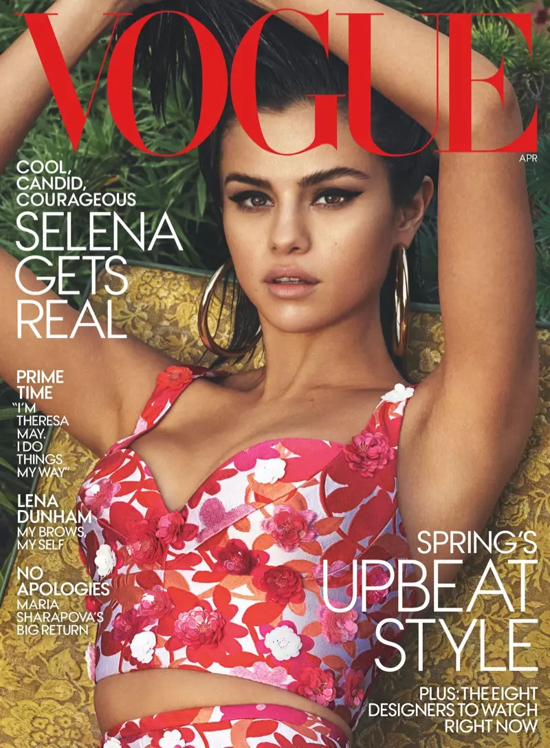 Selena Gomez Vogue aldizkaria 2017ko apirila Azaleko argazki saioa