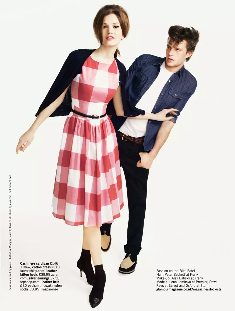 Lena Lomkova door Matthew Eades voor Glamour UK juni 2012