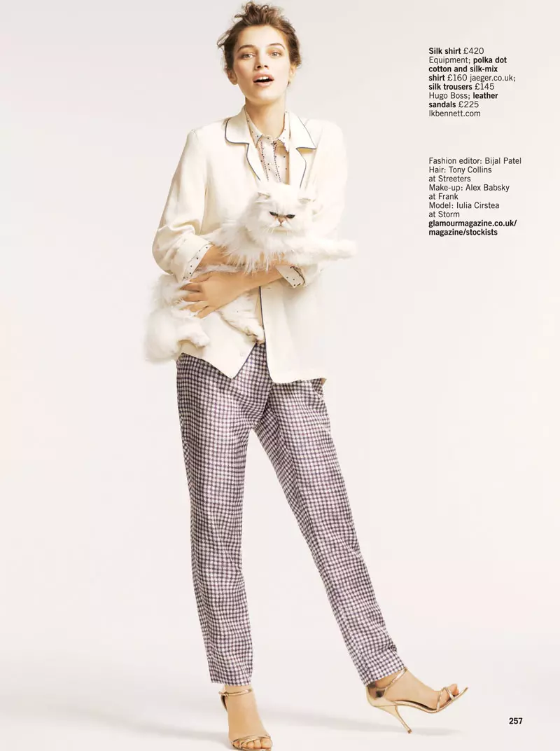 Matthew Eadesin Iulia Carstea Glamour UK:lle toukokuussa 2012