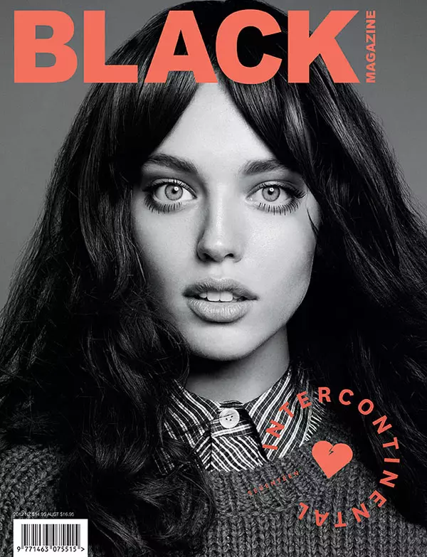 Emily DiDonato Béntang dina Majalah Hideung F/W 2012 Cover Shoot ku Derek Kettela