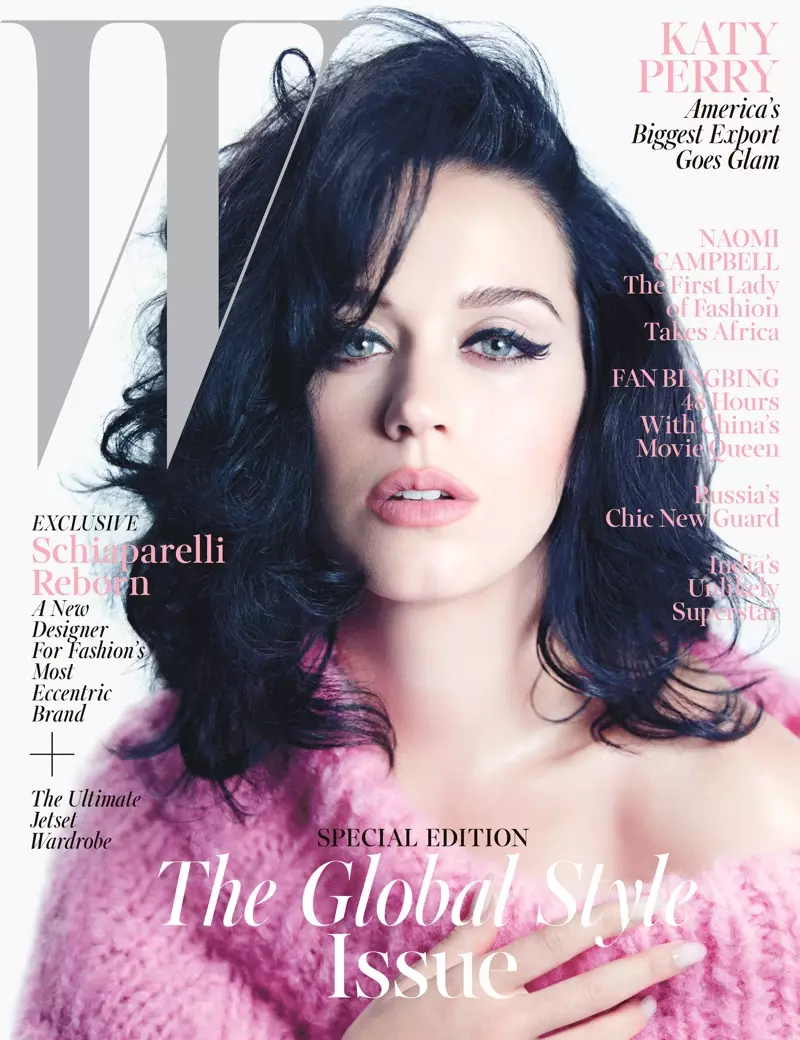 Katy Perry Nemu Sultry kanggo Nopember 2013 Cover Story of W Magazine