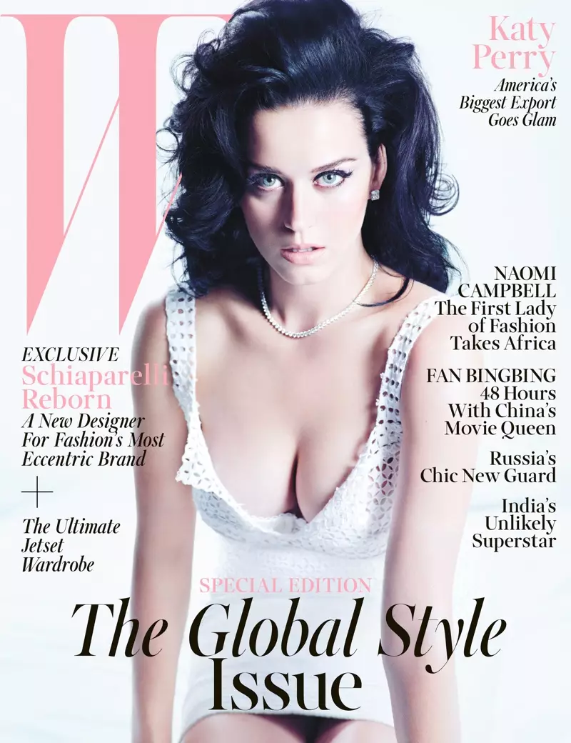 Katy Perry Nemu Sultry kanggo Nopember 2013 Cover Story of W Magazine