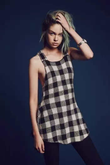 Stella Maxwell Models For Love & Lemons 'Pre-Fall Collection