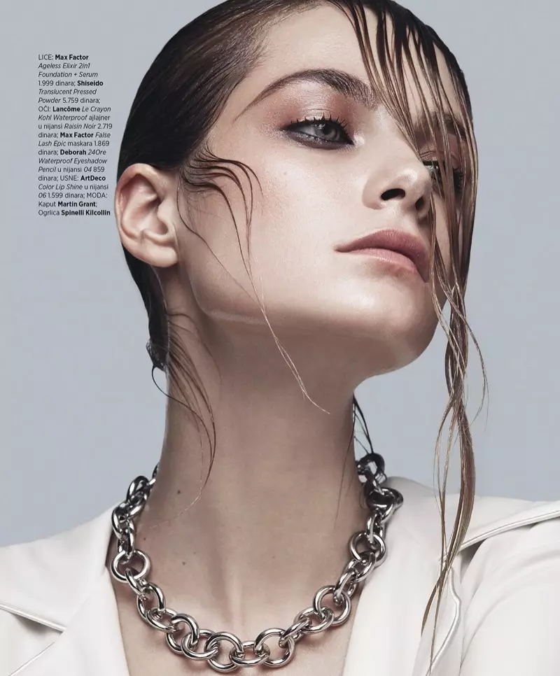 Bridget Malcolm Akapfeka Runako rwakanaka Anotaridzika muHarper's Bazaar Serbia