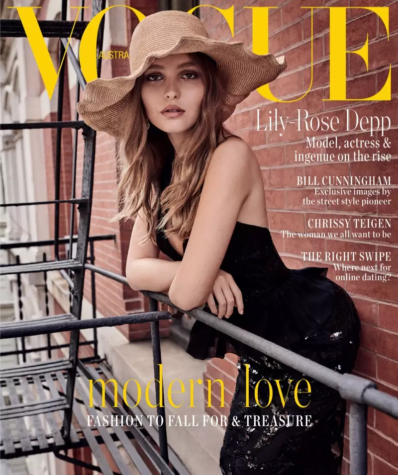 U-Lily-Rose Depp ku-Vogue Australia Februwari 2019 Cover