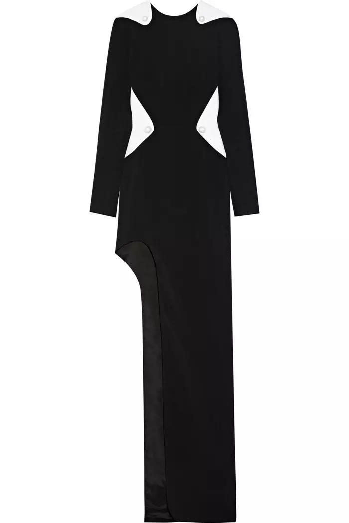 Mugler Cutout екі түсті кади халаты