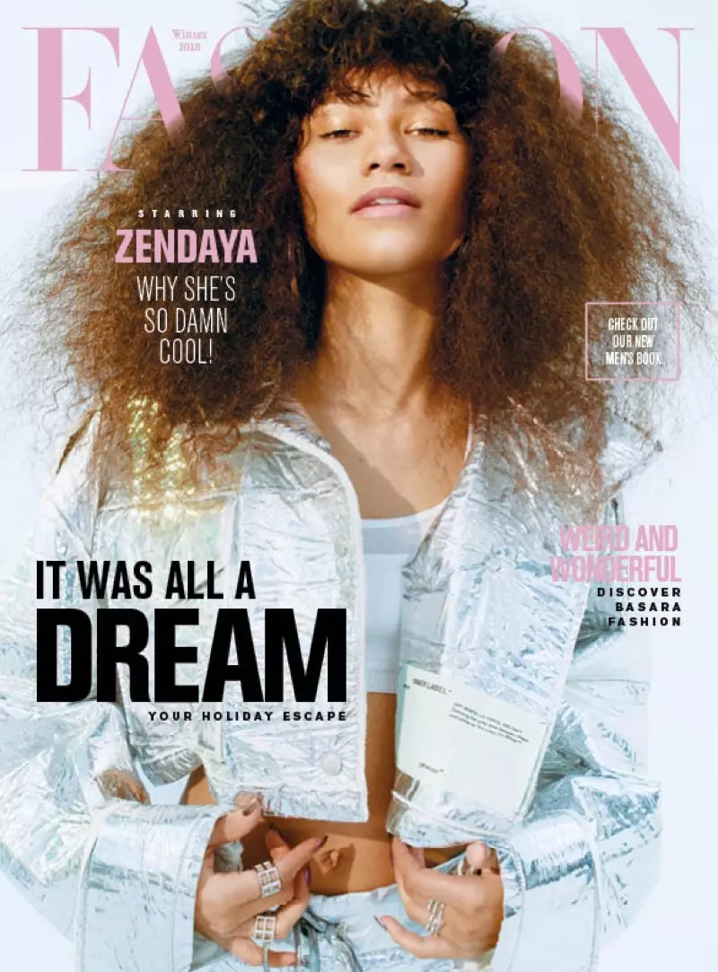 Zendaya op FASHION Magazin Wanter 2018 Cover